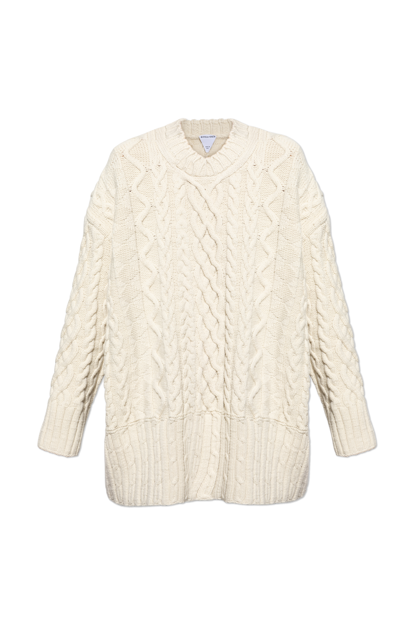 Bottega Veneta Wool sweater with decorative knit pattern